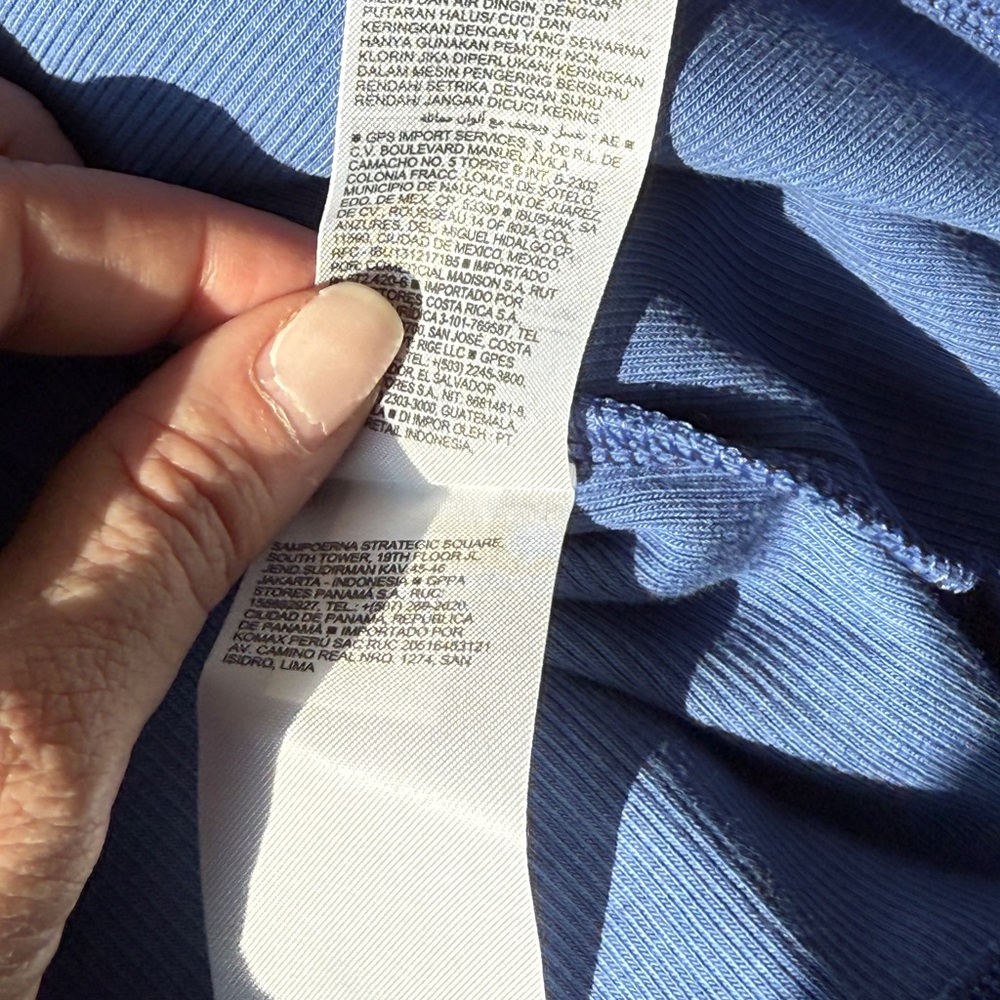 Old Navy Blue Knit Dress Size Medium - Picture 10 of 11